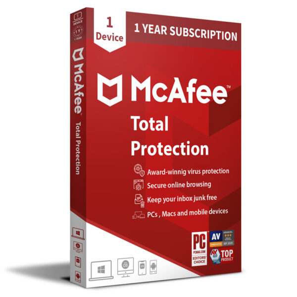 McAfee Total Protection 2019 - Unlimited Devices 1 Year - Global Key