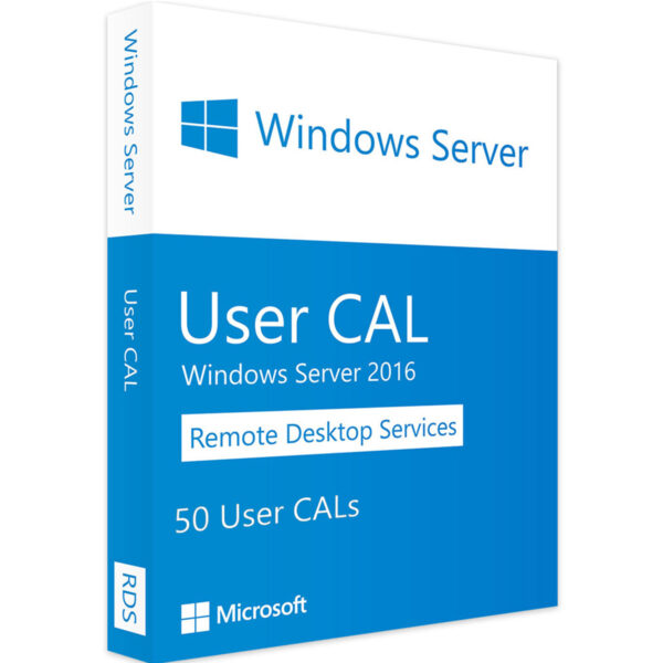 Windows Server 2016 Remote Desktop RDS 50 User CAL