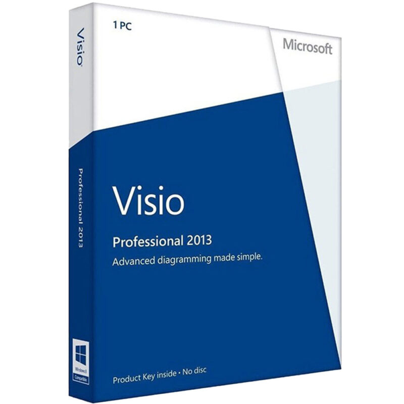 Visio 2013 Pro Product Key 5 Users Product key